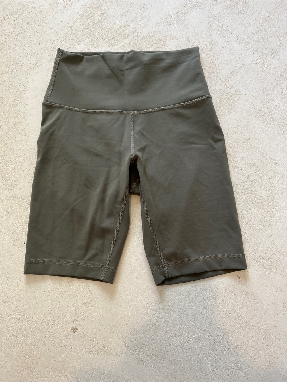 Lululemon High-Waist Olive Green Women’s Bike Shorts